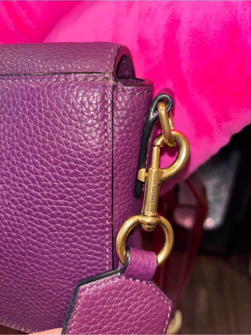 Marc Jacobs Purple Leather Crossbody Gotham Bag with Matching Wallet - Picture 4 of 8